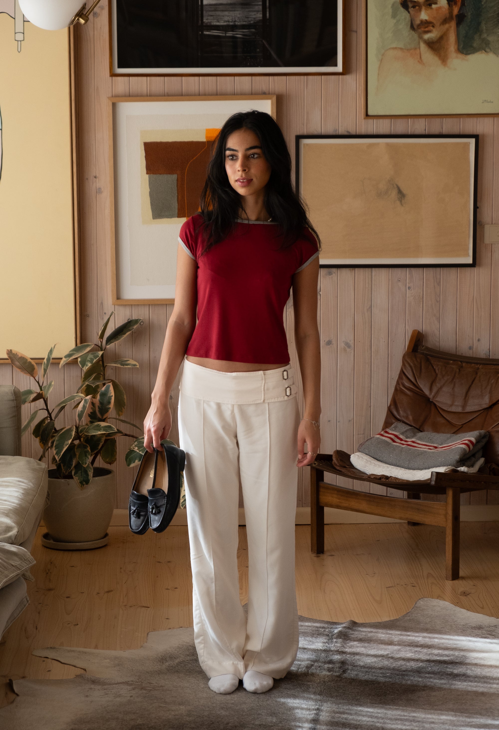 Burgundy Tee